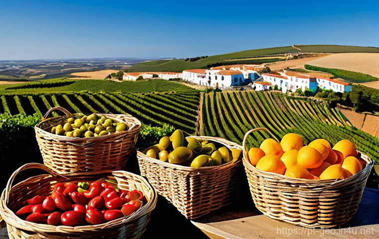 지리학 과목 - **Prompt 1: "A Culinary Journey Through Portugal's Diverse Geography"**
    "A vibrant and picturesq...