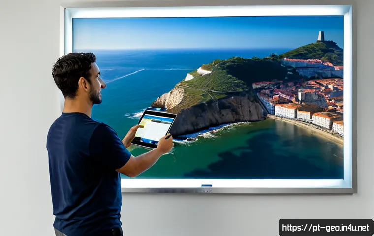 Home 17 지리학적 소프트웨어 혁신 - Photorealistic urban planning office in Lisbon, Portugal, a diverse team of geographers and software...